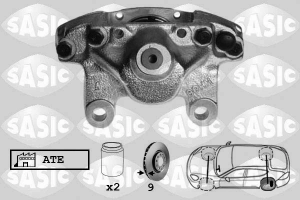 Задний левый суппорт Mercedes C 190 седан (W201) (1982 - 1993) цена, от 55.61 USD
