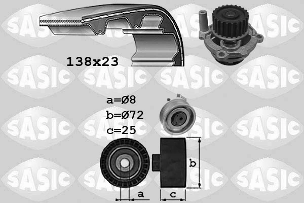 ГРМ ремни, комплект Seat Toledo III минивэн (5P2) (2004 - 2009) цена, от 85.03 USD