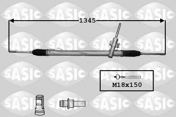 Рейка рулевая GKN-Spidan 052528