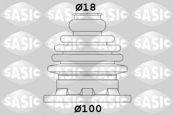 Пыльник ШРУСа передней полуоси внутренний на Volkswagen Passat B5 3B3