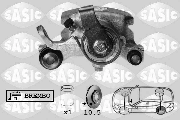 Тормозной суппорт задний левый на Renault Safrane I B54