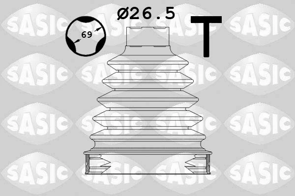 Bota de proteção interna de junta homocinética do semieixo dianteiro Renault Scenic GRAND III JZ0, JZ1