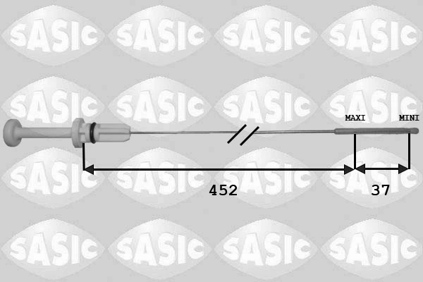  Sonda (indicador) do nível de óleo no motor Peugeot 205 II hatchback (20A, C) (1987 - 1998) II