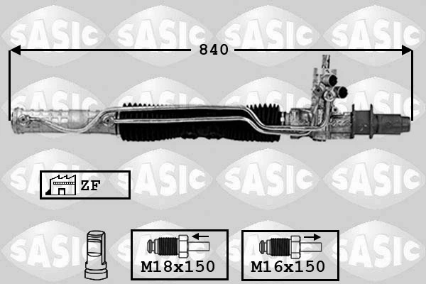 Купить 7836955136 ZF Parts Рулевая рейка