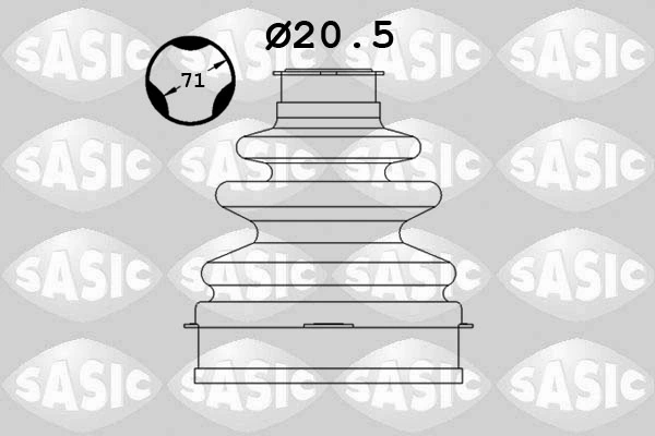 0036059 GKN-Spidan Пыльник гранаты внутренний, левый