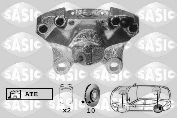 Тормозной суппорт задний левый на Mercedes S  W126