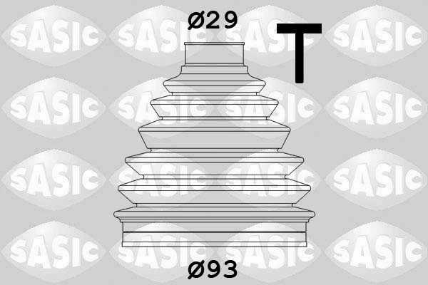 Bota de proteção externa de junta homocinética do semieixo dianteiro Citroen Jumpy 1 BS, BT, BY, BZ