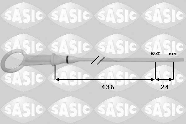 Sonda (indicador) do nível de óleo no motor Dacia Logan Express FS_