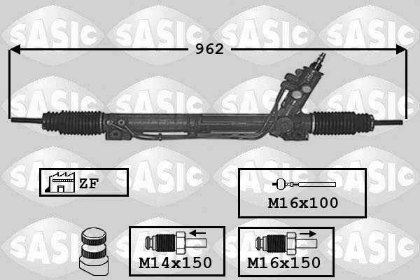 Рейка рулевая GKN-Spidan 0052147