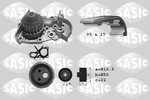 Купить Комплект ГРМ Рено 19 II B53, C53