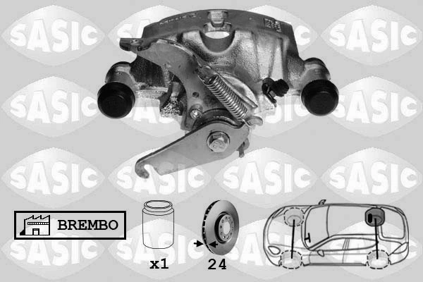 Суппорт задний правый 05838 Asam