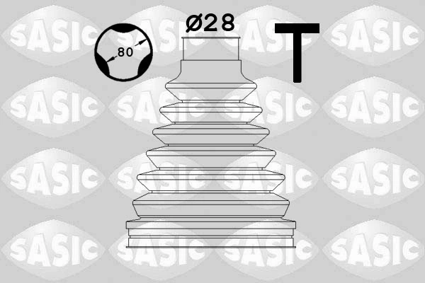 Bota de proteção interna de junta homocinética do semieixo dianteiro para Fiat Doblo II 263