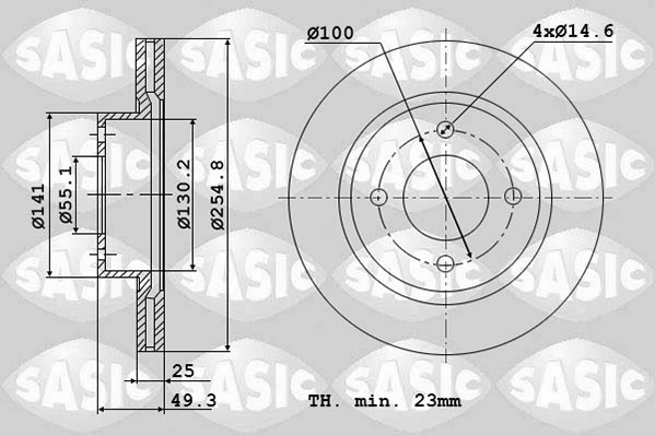 F33501102 BYD Диск тормозной передний