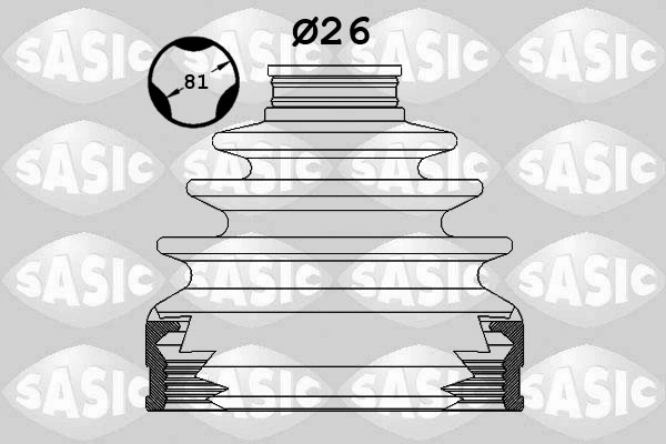 Bota de proteção interna de junta homocinética do semieixo dianteiro Mitsubishi ASX GA