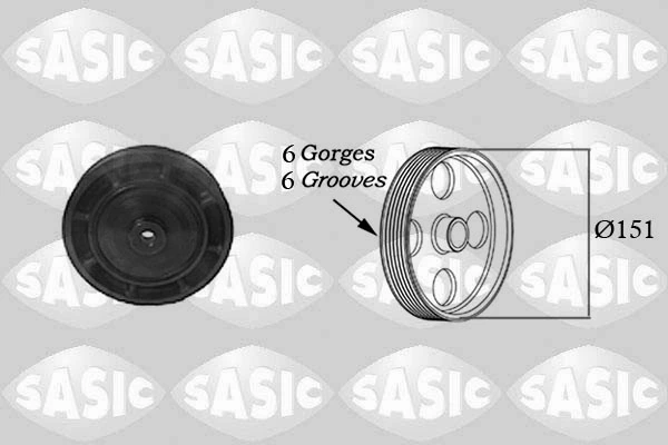 Polia de cambota Renault Laguna 1 B56, 556