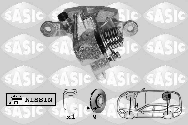 43018SAAJ50 Honda Суппорт тормозной задний правый
