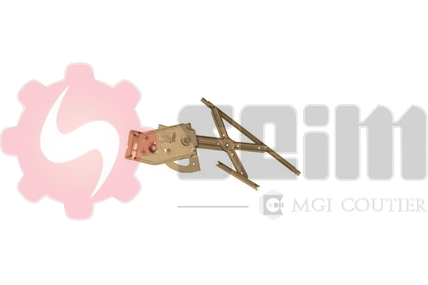 Mecanismo de acionamento de vidro da porta dianteira esquerda Renault Scenic JZ0, JZ1