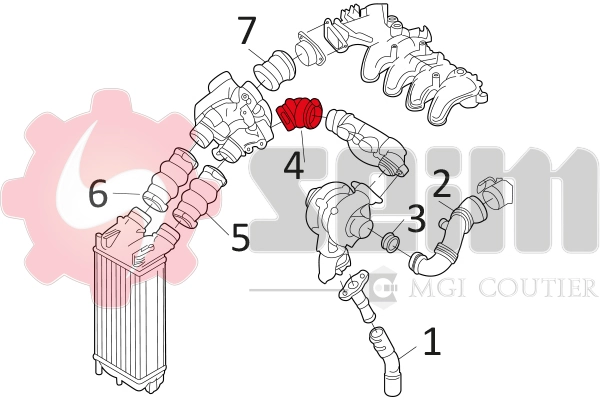 NRF166205 NRF Патрубок интеркуллера