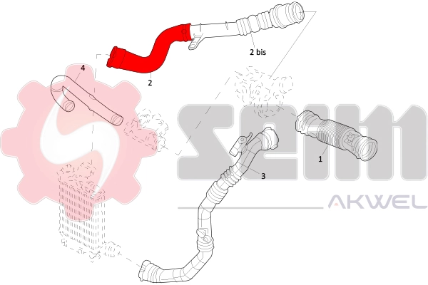 144600835R Nissan/Infiniti Патрубок интеркуллера