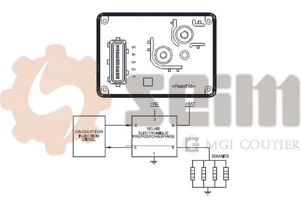  Реле свечей накала Citroen C5 1