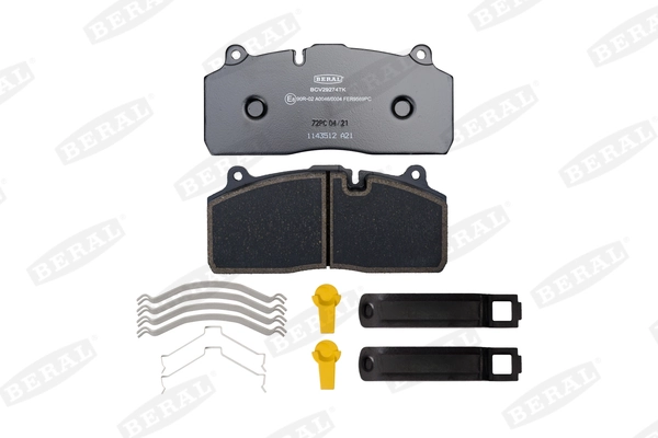 640001002 Haldex Колодки тормозные дисковые комплект