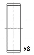 Вкладыши шатунные 1096238 Ford