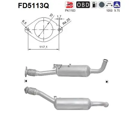 2002000Q0E Nissan/Infiniti Сажевый фильтр DPF