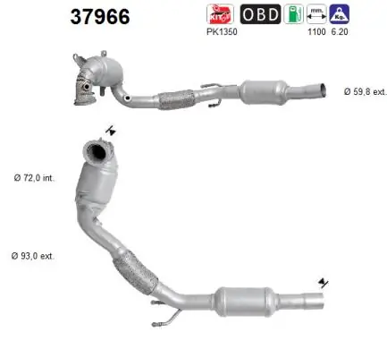 Convertidor - catalisador Skoda KAROQ NU7, ND7