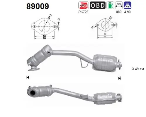 Convertidor - catalisador Subaru Legacy 3 BE, BH