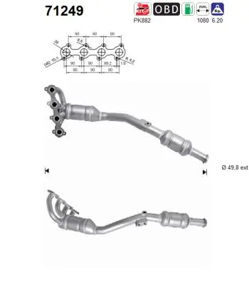 Convertidor - catalisador Mercedes A W169