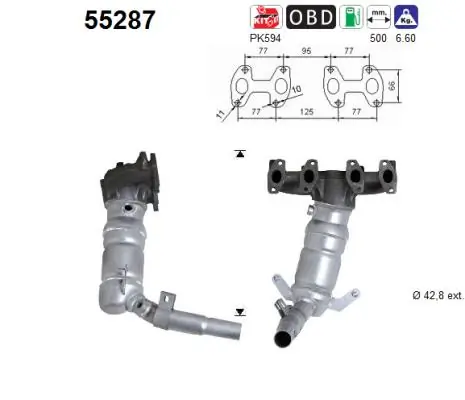 Convertidor - catalisador Fiat Panda 1 141A