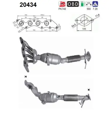 Купить 276103 Maxgear Преобразователь отработавших газов