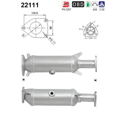 HA6005T Polcar Конвертор-катализатор