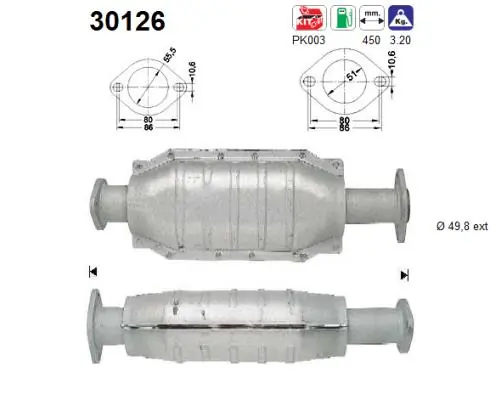  Convertidor - catalisador Renault Clio I hatchback (BC57, 5357) (1990 - 1998) I
