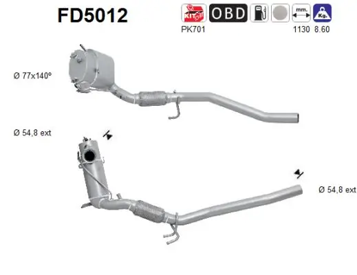 1684434280 Peugeot/Citroen Глушитель, передняя часть