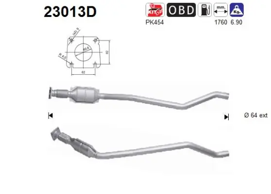 Convertidor - catalisador Chrysler Voyager 3 RG, RS