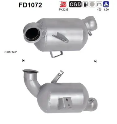 Сажевый фильтр DPF на Mercedes C  W204