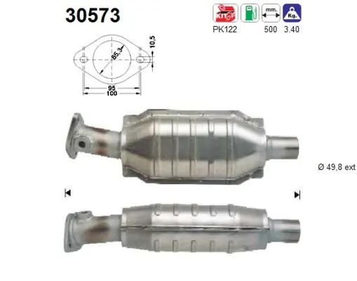 Конвертор - катализатор Renault Megane 1 EA0, EA1