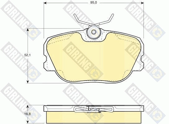 Передние тормозные колодки LP455 BRP