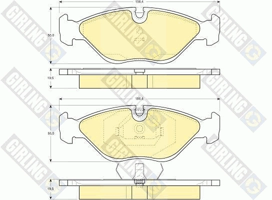 Передние тормозные колодки 4839700 Opel