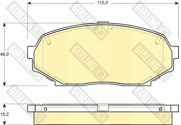 Передние тормозные колодки FTH653 GP