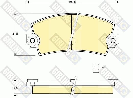 Купить Задние тормозные колодки Рено 21  L48