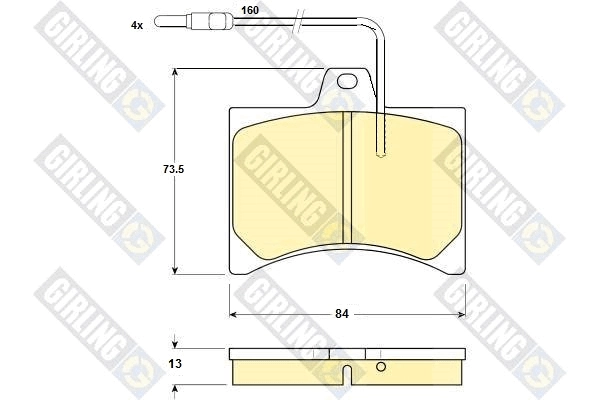 75529822 Peugeot/Citroen Колодки передние