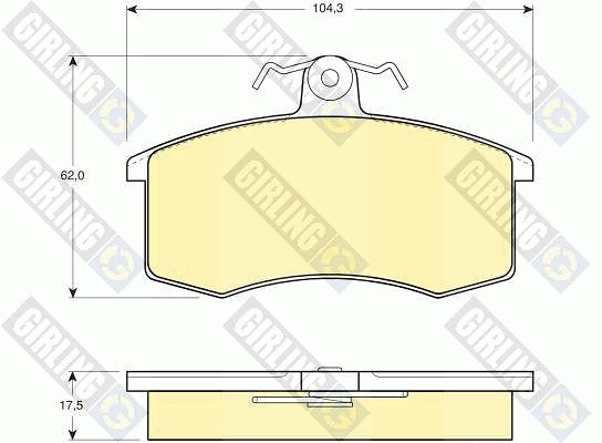 Передние тормозные колодки 21083501089 Lada