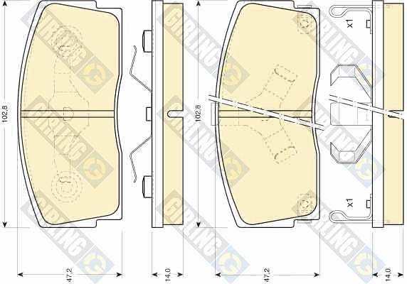 Купить 0449187103 Daihatsu Колодки тормозные
