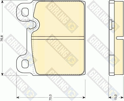 Тормозные колодки General Motors 1605722