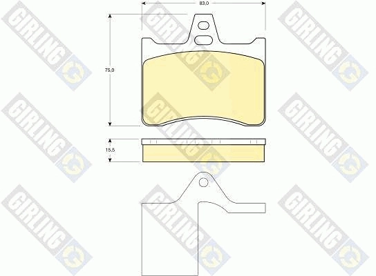 425175 Peugeot/Citroen Колодки тормозные дисковые комплект
