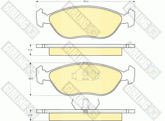 3344703 Volvo Колодки передние