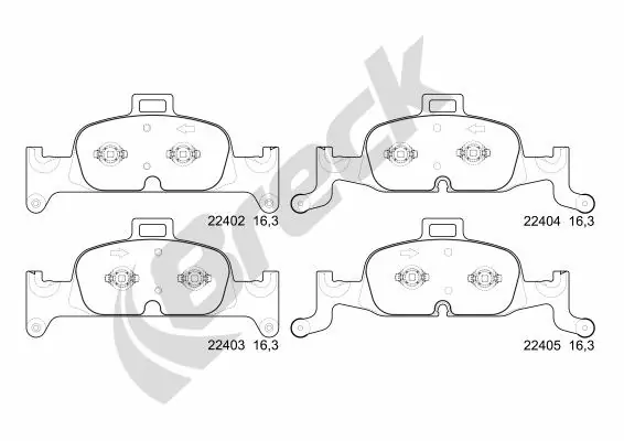 Передние тормозные колодки NXE1897 Power Stop
