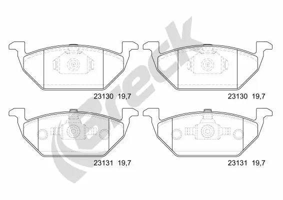 Колодки Breck 231300070200 цена, от 26.67 USD
